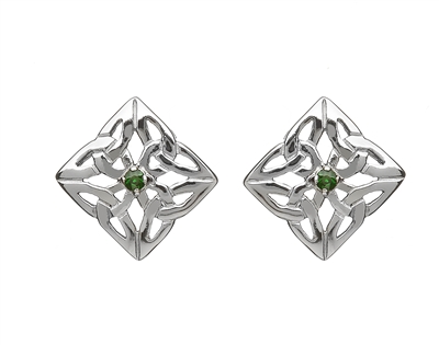 Sterling Silver Celtic Knot Stud Earrings