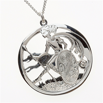 Sterling Silver Celtic Warrior Necklace