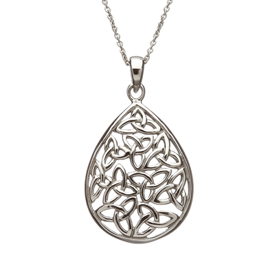 Sterling Silver Trinity Knots Celtic Pendant