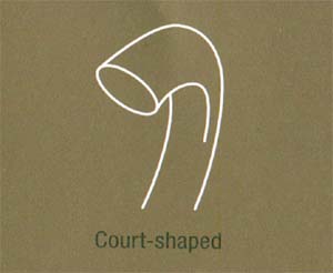 Court Shaped Wedding Ring Shank