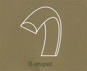 D-Shaped Wedding Ring Shank