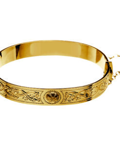Silver Celtic Warrior Shield Bangle - Image 2