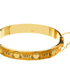 Alternative view of Silver Mo Anam Cara Claddagh Bangle
