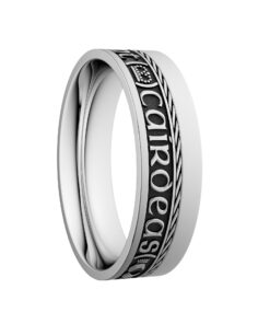 Grá Dilseacht Cairdeas Síoraí “Love Loyalty Friendship Forever” Wedding Ring 7.2mm