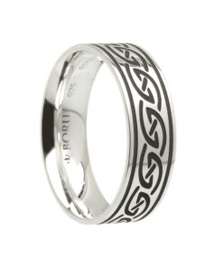 Celtic Waves Wedding Ring 7.2mm - Image 2