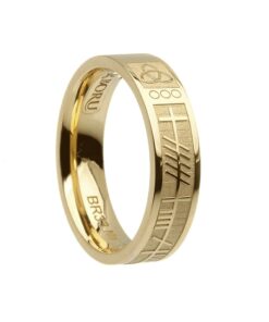 Ogham My Soul Mate Wedding Ring 5.2mm