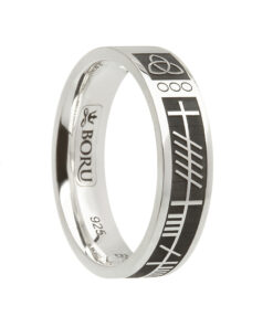 Ogham My Soul Mate Wedding Ring 5.2mm - Image 2