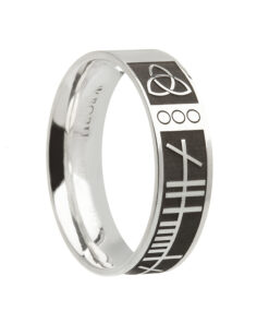 Ogham My Soul Mate Wedding Ring 7.2mm - Image 2