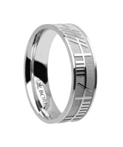 Ogham My Soul Mate Wedding Ring 7.2mm - Image 3