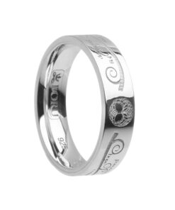 Tree of Life Wedding Ring 5.2mm - Image 3