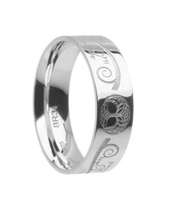 Tree of Life Wedding Ring 7.2mm - Image 3
