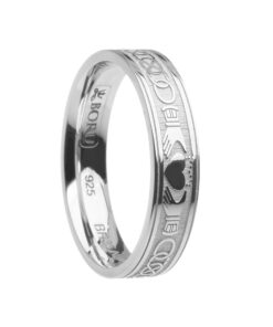 Claddagh & Celtic Knot Wedding Ring 5.2mm - Image 3
