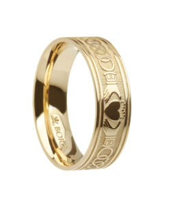 Claddagh & Celtic Knot Wedding Ring 7.2mm
