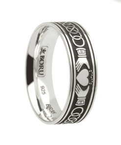 Claddagh & Celtic Knot Wedding Ring 7.2mm - Image 2