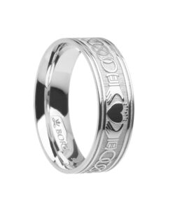 Claddagh & Celtic Knot Wedding Ring 7.2mm - Image 3