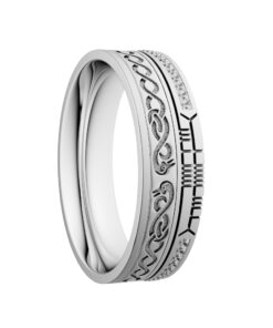 LeCheile Diamond Rail Wedding Ring 7.2mm