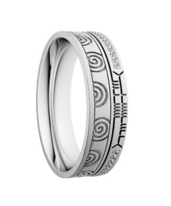 Newgrange Diamond Rail Wedding Ring 7.2mm