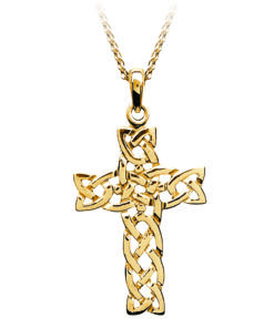 Filigree Celtic Knot Cross Pendant Chain