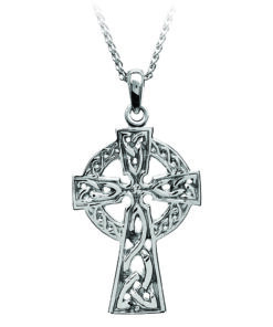 Traditional Filigree Double Sided Cross Pendant Chain - Image 2