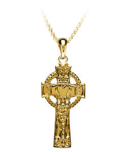 Claddagh Celtic Cross Chain