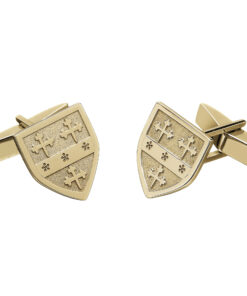 Shield Shape Heraldry Cufflinks Chain