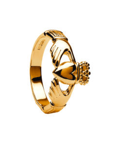 Alternative view of Large Gents Claddagh Ring