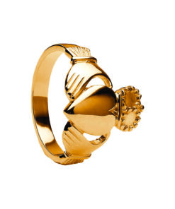 Alternative view of Very Heavy Gents Claddagh Ring