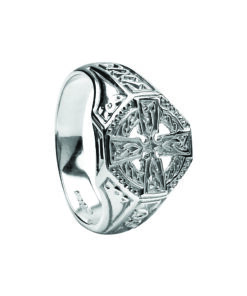 Silver Celtic Cross Ring