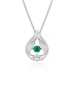 Silver Angel Wings Claddagh