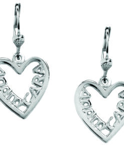 Silver Pierced Anam Cara Earrings Chain