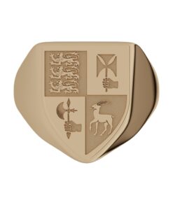 Gents Heavy Shield Heraldry Ring