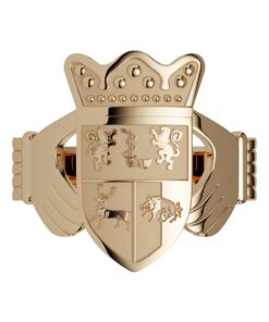 Gents Claddagh Coat of Arms Ring