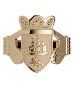 Ladies Claddagh Coat of Arms Ring