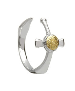 Nuada Silver & 18k Gold Plated Sword Ring