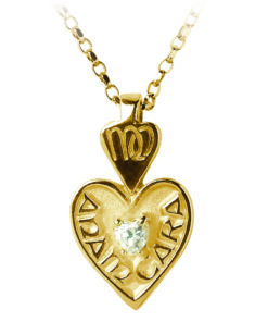 Mo Anam Cara Pendant with Stone Set Chain