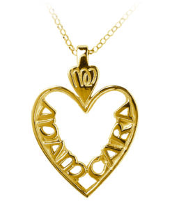 Silver Pierced Mo Anam Cara Pendant Chain