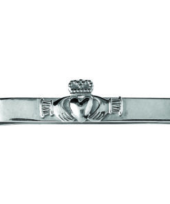 Alternative view of Silver Claddagh Straight Tie Bar