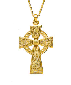 Alternative view of Silver Celtic Warrior Shield Cross - Thicker Version