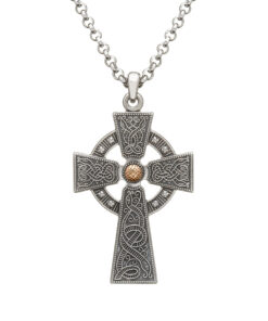 Warrior Shield Cross - Large Version 18K Rose Gold Bead