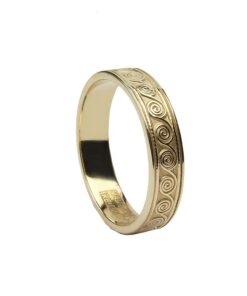 Ladies Celtic Spirals Wedding Ring