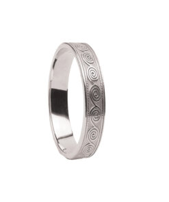 Ladies Celtic Spirals Wedding Ring - Image 3