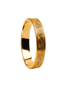 Ladies Celtic Spirals Wedding Ring - Image 2