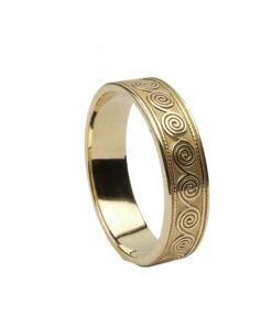 Gents Celtic Spiral Wedding Ring