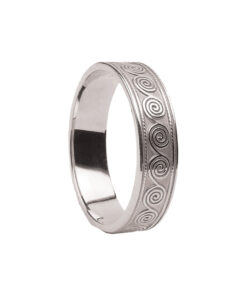 Gents Celtic Spiral Wedding Ring - Image 3