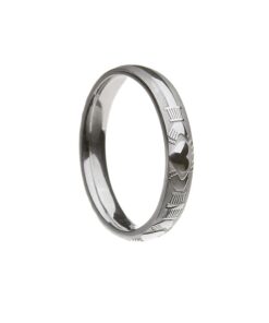 Ladies Claddagh Wedding Ring Court Shape - Image 2