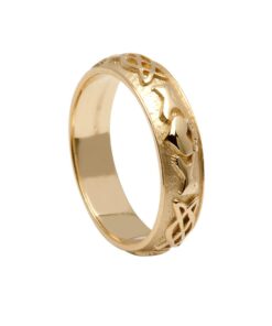 Ladies Claddagh Wedding Ring Celtic Knot