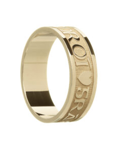 Gents Grá Geal Mo Chroí “Bright Love of My Heart” Wedding Ring