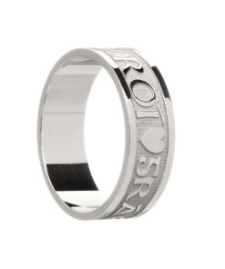 Gents Grá Geal Mo Chroí “Bright Love of My Heart” Wedding Ring - Image 2