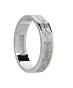 Ladies Celtic Cross Wedding Ring - Image 2