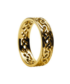 Gents Filigree Celtic Wedding Ring